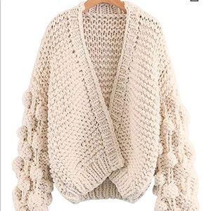 Anthropologie Bauble Sleeve Cardigan 